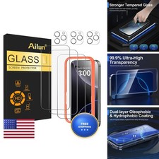 Ailun 3 Pack Screen Protector + Camera Lens Protector for iPhone 16 Pro Max picture