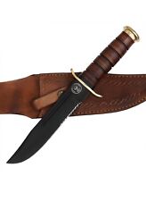 13 Inches D2 Steel Hunting Knife 6mm Thickness With Leather Sheath picture