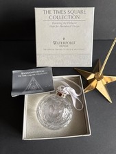 WATERFORD TIMES SQUARE BALL ORNAMENT HOPE FOR ABUNDANCE 2001 MIB picture