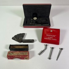 Vintage Starrett Last Word Universal Test Indicator S-828H, 72 Gage Tool Set Lot picture