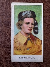 1910 E50 Dockman & Son Wild West Gum Kit Carson in VG Condition picture