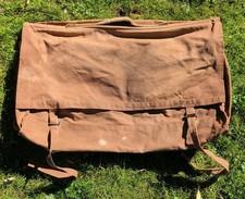 Vintage WW2 Canvas Bag Field Bag 1930-40s. Soldier Art. Unknown Country picture