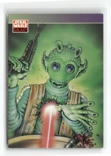 1993 Topps Star Wars Galaxy #107 Han Shot First Greedo picture