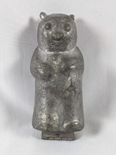Antique Schall Krauss S & C Pewter Ice Cream Snowman, Bear or Ghost Mold #601 picture
