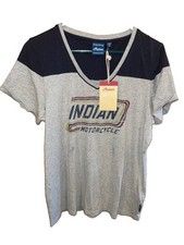 New Indian motorcycle gray woman’s X-Large  tshirt t shirt picture