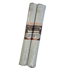 (2) VTG NOS Jencraft Contempo Woven Vinyl Cafe Curtains White 48