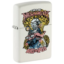 Zippo Megadeth Built for Speed Design White Matte Color Image 47237 picture