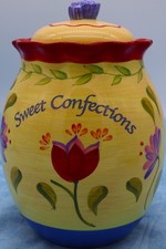 Pfaltzgraff Napoli “Sweet Confections” Cookie Jar — Hand-Painted, Gasketed Lid picture