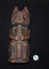 First Nations Haida Wood House Statue - Wolf Chief (Safe Room) picture