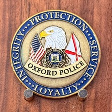 Oxford Alabama Police Department Chief Bill Partridge Challenge Coin  W#23 picture