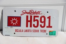 SOUTH DAKOTA Oglala Lakota Sioux Indian License Plate -  H591 picture