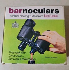 Vintage Barnoculars In Box Fake Binoculars w. Concealed Flask Royal London 1969 picture