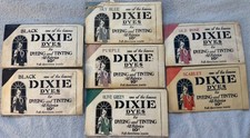 Antique 1920’s LOT(7) Dixie Dyes Envelopes - Sky Blue, Purple, Old Rose, Scarlet picture