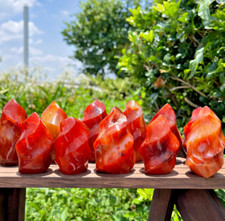 2026NEW Carnelian Flame Stone Red Agate Stone  Mineral Specimen Home Decor picture
