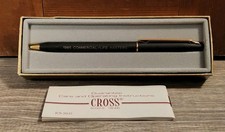 VTG Chromatic USA Ballpoint Pen Gold Black 1985 Commercial Life Masters Office picture