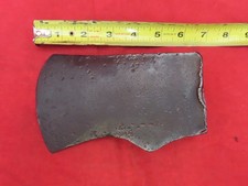 VTG ANTIQUE UNMARKED JERSEY PATTERN 2 lb 14oz BOYS AXE HEAD LOGGING TOOL PITTED3 picture