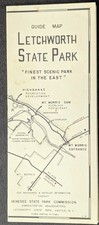 ***VINTAGE 1953 LETCHWORTH STATE PARK N.Y. GUIDE MAP*** picture