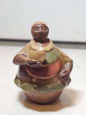Vintage Chulucanas pottery Sculpture from Peru Signed By Artist picture
