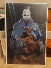GLOW IN THE DARK FREDDY VS JASON METAL ARTBOOK 3/10 BY JONATHAN URIBE picture