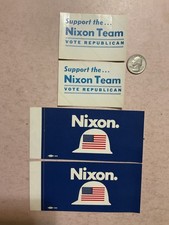 Lot of 4 Richard Nixon President Campaign bumper stickers picture