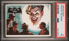 1966 TOPPS BATMAN FACE OF THE JOKER #9 PSA 7 picture