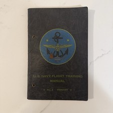 Vintage WWII 1944 US Navy Flight Training No. 2 Primary Aviation Book picture