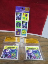 Vtg Goosebumps Halloween Stickers Lot of 50+ 1995 Hallmark NOS Sealed HTF picture