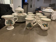 Vintage Mikasa 18 Piece Festive Season EB 451 Ceramic Set picture
