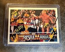 Classic Games 1990 WWF WrestleMania V #102 Hulk Hogan Macho Man/ Auth Steiner picture