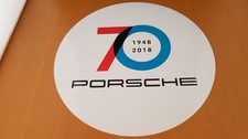 70 Years of PORSCHE 1948 - 2018 Historic Motoring Sticker decal 3