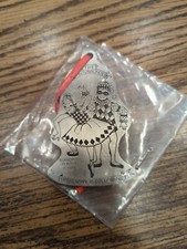 The Nutcracker Suncast 1989 Pewter Christmas Ornament Harlequin & Columbine  picture