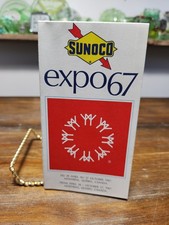 Expo 67 Sunoco Fold Out Site Map Montreal 1967 Bilingual Gas Oil Advertising picture