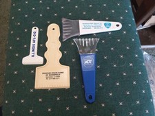 Vintage Advertisement Ice Scrapers Lot Of 4 USA Decent Extremely Rare Unique Htf picture