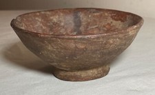 Antique Pre-Columbian Narino Culture Pedestal Bowl Cup Ecuador 800 - 1200 AD picture