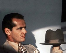 Jack Nicholson sitting in suit and tie holding his hat Chinatown 16x20 poster picture