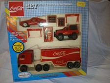 Vintage Remco Coca-Cola Heavy Gauge Steel Trucks Set #11037 Boxed 1988-89 picture