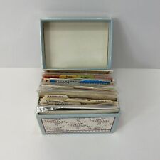 Recipe Box with 150+ Mixed Lot of Handwritten Typed Cookbook Cards Clippings Vtg picture