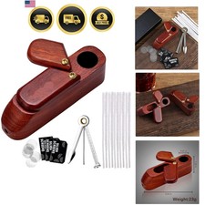 Tobacco Pipe Set Handmade Rosewood Classic Retro Compact Starter Kit picture