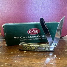 2004 Case XX Tiny Trapper Rattle Snake Bone 62154 SS USA New w/Box picture