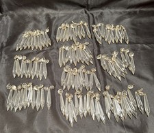 Lot of 100 Clear Vintage Crystal Spear Point Chandelier Prisms picture