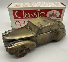 Banthrico Classic Antique Autos - 1941 Lincoln Cont. Metal Car Coin Bank w/Box picture