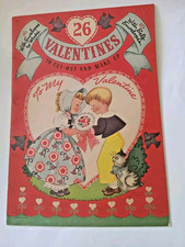 Vintage Unused Whitman Valentine Book To Cut Out & Make Up  Kane & Miloche 1947 picture