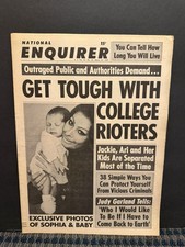 1969 March 23rd National Enquirer Newspaper, Sophia Loren, Judy Garland (VRN10J picture