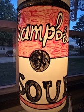 1960's Andy Warhol INSPIRED Campbell's Soup Hanging Can Pendant Light picture