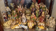 Vintage Atlantic Mold Ceramic Complete Nativity Scene Figurine Set, Multicolor picture