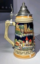 Zoller and Born Rhein Bacharach Beer Stein Limited Edition 2849/5000 Rare picture