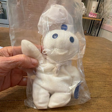 Pillsbury Doughboy White/Blue Plush Advertising Doll in Original Bag. NWT picture