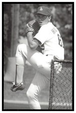 Shawn Hillegas (1986) Los Angeles Dodgers Vintage Baseball Postcard PCLD picture