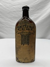 Antique 1880's Warner Safe Cure Bottle - Orignal Label - Rochester, NY picture