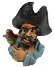 RARE 70s Universal Statuary Corp. Chicago 1974 Pirate Captain Bust By V Kendrick picture